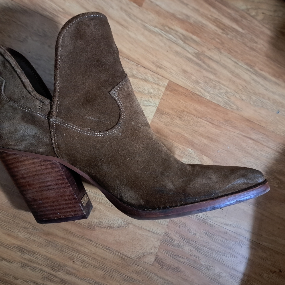 Brown Suede Women's Ankle Boots